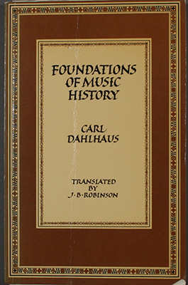 Foundations of Music History