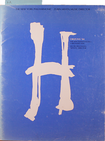 Horizons '84: The New Romanticism - A Broader View