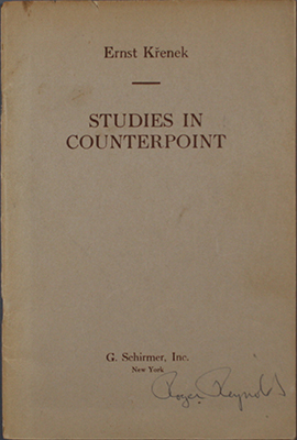 Studies in Counterpoint