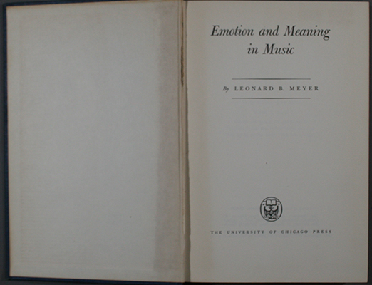 Emotion and Meaning in Music