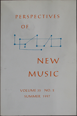 Perspectives of New Music Vol.35 No. 2 